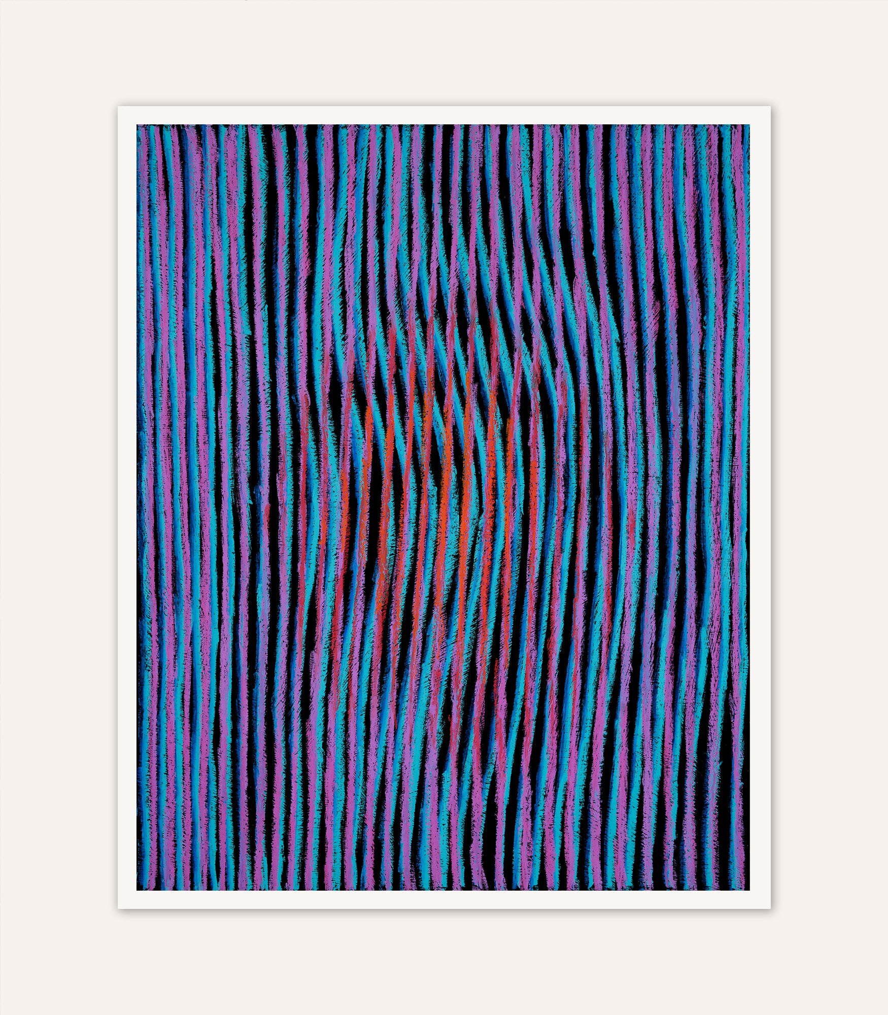 Freehand Moiré 001 Paper Print