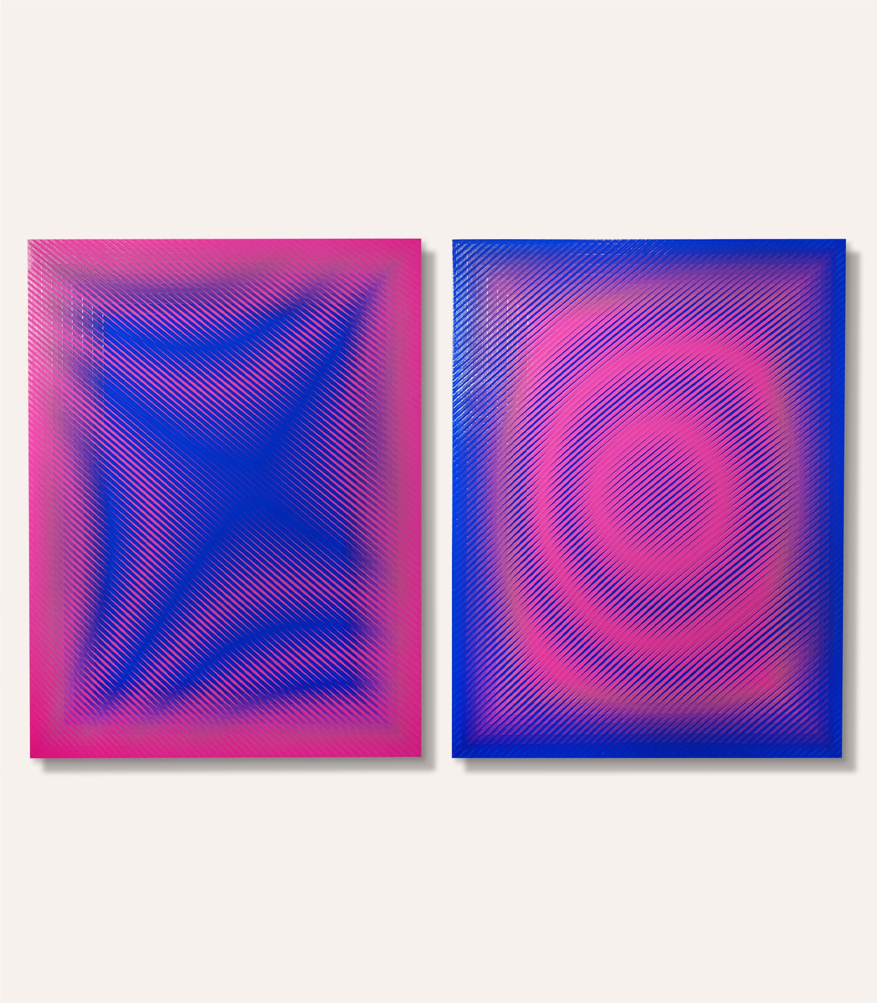 "XO" Metal Prints (set)